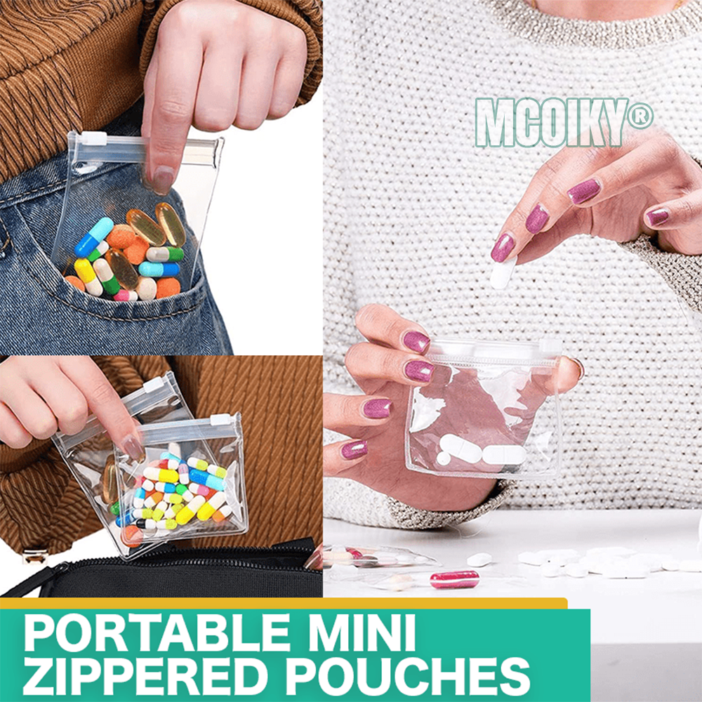 MCOIKY® Reusable Zippered Mini Pouches (SET of 7)